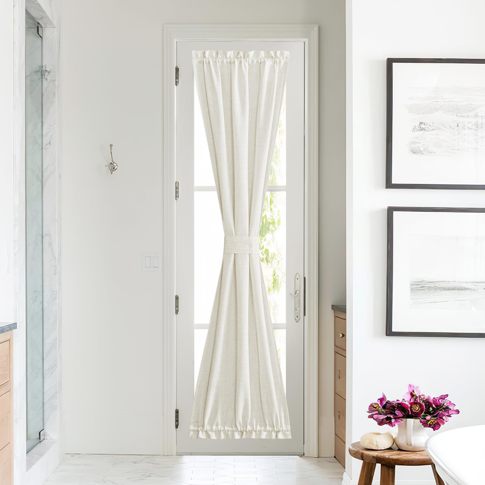 リーブトニックD II 2本セット Amazon.com: NICETOWN Sheer Door Curtains for Window, Farmhouse